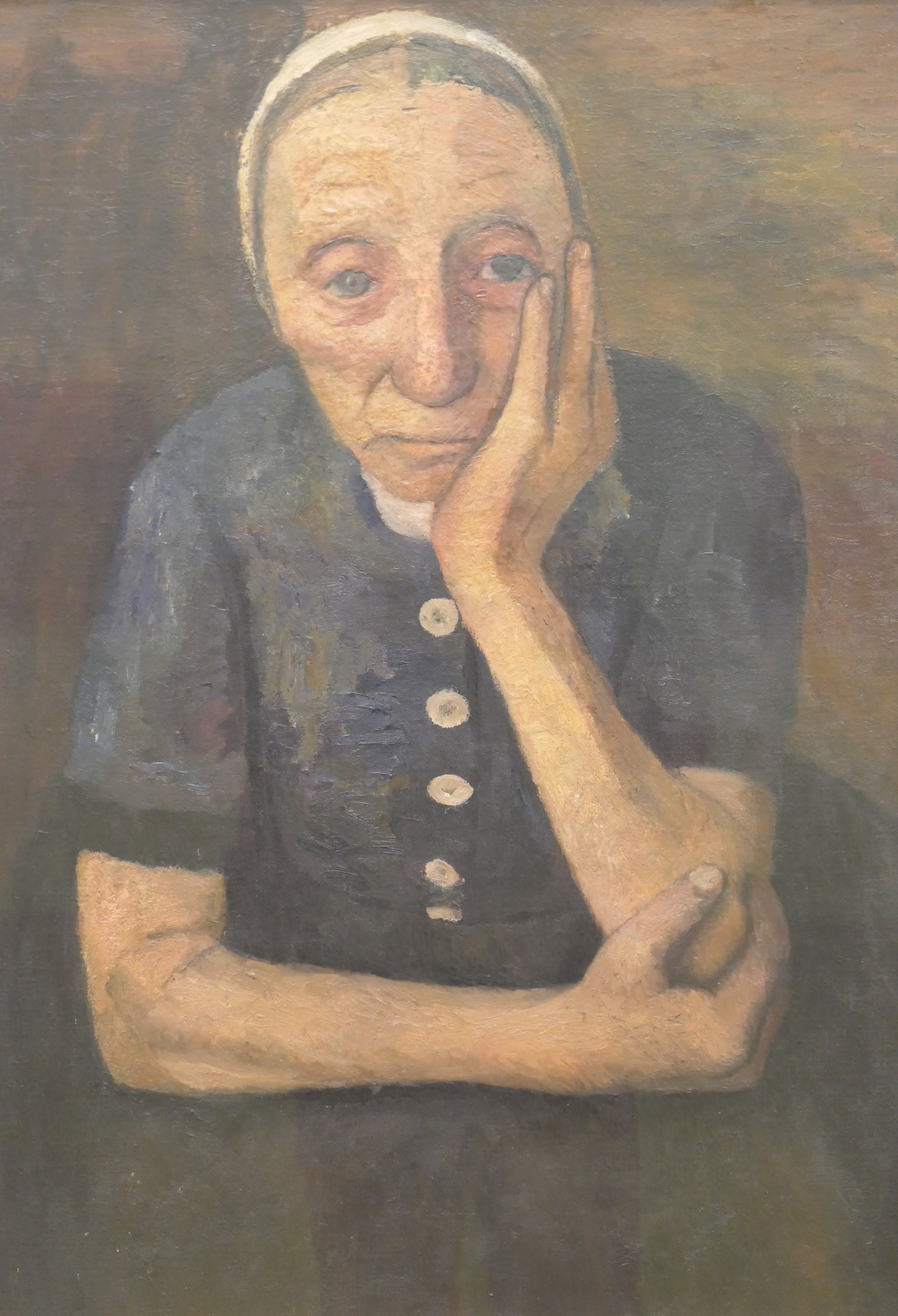 Portret gemaakt door Paula Modersohn-Becker, te zien in de Hamburger Kunsthalle.